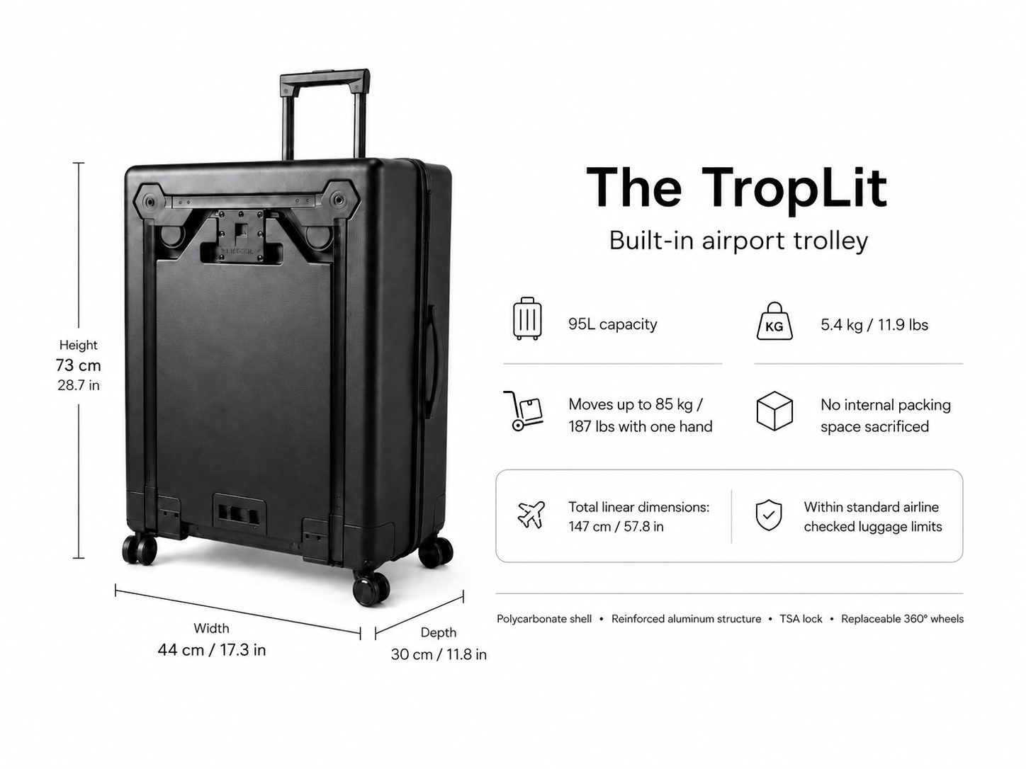 Packs big. Travels light.